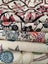 Kimono Fabric scraps Lot of 5 ( aprox W15cm x L 30cm ) , 16-30-5az67 Carousel 1