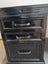 Desk, black, black chrome handles Carousel 7