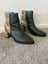 Ankle Boots - Olive Green with Gold Print Carousel 3