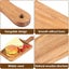 Wood Cutting Board with Handle,Portable Wooden Chopping Board Reusable Cutting Carousel 4