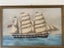 Old Large Watercolour of a Tall Sailing Ship Carousel 1