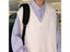 Solid Men's V-neck Loose Basic Knitting Jumpers Harajuku Sleeveless Carousel 6