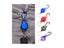 6 Candy Colors Multifunctional Keychain With Retractable ID Card Holder Carousel 5