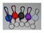 6 Candy Colors Multifunctional Keychain With Retractable ID Card Holder Carousel 6