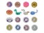 Mini Floating Random Transparent Donut Cup Holder For Pool Beach Party Carousel 3