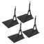 metal bookends 4pcs Book Holders Architectural Style Upright Classic Black Heavy Carousel 3