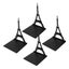 metal bookends 4pcs Book Holders Architectural Style Upright Classic Black Heavy Carousel 5