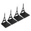 metal bookends 4pcs Book Holders Architectural Style Upright Classic Black Heavy Carousel 6