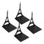 metal bookends 4pcs Book Holders Architectural Style Upright Classic Black Heavy Carousel 7