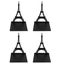 metal bookends 4pcs Book Holders Architectural Style Upright Classic Black Heavy Carousel 8