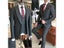 Gray 3 Piece Men's Slim Fit Suit Jacket Pants Vest Tie Carousel 6