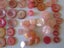 A selection of 150 pink pearly lustre vintage buttons all sizes, tones some sets Carousel 3