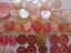 A selection of 150 pink pearly lustre vintage buttons all sizes, tones some sets Carousel 6