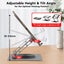 Laptop Stand Folding Lift Cooling Base Desktop Tablet Portable Adjustable Carousel 3