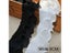 8CM Wide Pleated Chiffon Elastic Lace Frilly Dress Collar 3d Flowers Embroidery Carousel 2