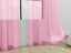 1 Pair Rod Pocket Voile Sheer Curtain Window Drape Privacy Draperies Pink Carousel 5