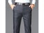 Men's Solid High Waist Straight Office Formal Trousers Plus Size Suit Pants Carousel 3