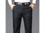 Men's Solid High Waist Straight Office Formal Trousers Plus Size Suit Pants Carousel 5