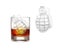 3D Grenade Shape Ice Cube Mold Ice Cream Maker Party Bar Drinks Silicone Trays Carousel 6