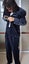 Ciro Citterio Stunning Retro Vintage Steel Blue Rich 72% Cotton Velvet suit 32 Carousel 18
