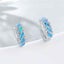 Silver Opal Huggie Earrings "Aradia" Carousel 3