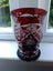 Elegant Red Cut Ruby Bohemian Glass Vase Carousel 2