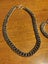 127 gram Vintage .925 sterling silver fob bracelet and necklace set Carousel 3