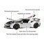 1:18 Ferrari SF90 XX Stradale Sport Car Static Simulation DieCast Vehicle, White Carousel 8