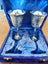 Vintage ESPN pair of goblets marked Highlands Carousel 3