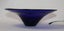 +++ HAND BLOWN BLUE ART GLASS BOWL +++ Carousel 7