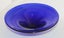 +++ HAND BLOWN BLUE ART GLASS BOWL +++ Carousel 12