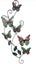 Large butterflies wall sculpture Carousel 1