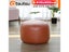 OTAUTAU Small Round Faux Leather Ottoman Stool Beanbag Pouf Footstool Stuffed Carousel 1