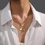 Personalized Gold Heart Name Necklace with Butterfly. Meaningful Gift for Her Carousel 1
