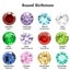 Custom Birth Month Flower Necklace with Birthstone. Birthstone Necklace Carousel 6