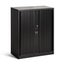 Milano 900mm x 1980mm Storage Tambour - Black Carousel 1