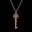 Personalized Flower Key Necklace with Birthstone. Carousel 3