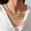 Personalized Birth Flower Name Necklace. Custom Jewelry. Birthday Gift Carousel 2