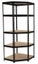 Corner Shelving Unit – Steel Frame, 5 Tiers, Adjustable Carousel 1