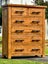 $1 RESERVE! ABSOLUTELY STUNNING ‘INDUSTRIAL’ SOLID WOOD TALLBOY DRAWERS! Carousel 11