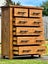$1 RESERVE! ABSOLUTELY STUNNING ‘INDUSTRIAL’ SOLID WOOD TALLBOY DRAWERS! Carousel 16