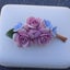 large Capodimonte floral brooch Carousel 1