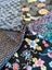 Kimono Fabric scraps Lot of 5 ( aprox W15cm x L 30cm ) , 16-30-5az69 Carousel 3
