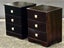$1 RESERVE! ABSOLUTELY STUNNING SOLID WOOD DARK STAINED SET OF 2 BEDSIDE DRAWERS Carousel 8