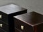 $1 RESERVE! ABSOLUTELY STUNNING SOLID WOOD DARK STAINED SET OF 2 BEDSIDE DRAWERS Carousel 7