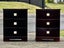 $1 RESERVE! ABSOLUTELY STUNNING SOLID WOOD DARK STAINED SET OF 2 BEDSIDE DRAWERS Carousel 11