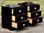$1 RESERVE! ABSOLUTELY STUNNING SOLID WOOD DARK STAINED SET OF 2 BEDSIDE DRAWERS Carousel 15