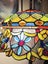 $1 reserve - Broken Large 46cm shade New Design Handmade Tiffany Pendant Light Carousel 16