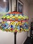 $1 reserve - Broken Large 46cm shade New Design Handmade Tiffany Pendant Light Carousel 18