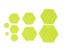 Small Hexagon Set - 1" to 5" Acrylic Templates Carousel 3